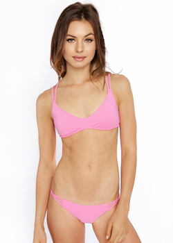 2015 Frankie's Bikinis<br/>Kaia Sport Top in Pitaya 2015 Frankie's Bikinis<br/>Kaia Sport Top in Pitaya