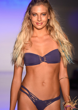2015 Frankies Bikinis<br>Mary Jane Catalina Blue Bikini Top 2015 Frankies Bikinis<br>Mary Jane Catalina Blue Bikini Top