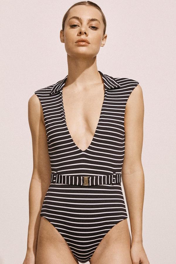 Franz Maillot in stripe by Amaio Swim