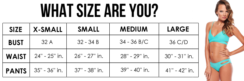 L Space Swimwear Size Chart